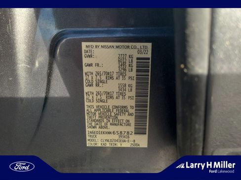 Used 2022 Nissan Frontier PRO-4X w/ Pro-4X Premium Package image 25