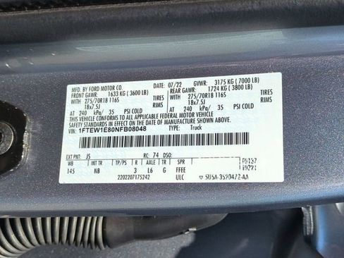 Used 2022 Ford F150 Tremor w/ Equipment Group 402A High AWD/4WD image 38