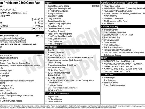 Used 2024 RAM ProMaster 2500 w/ Convenience Group FWD image 6