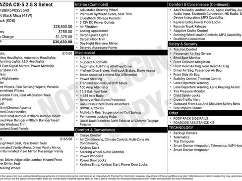 Used 2023 MAZDA CX-5 AWD 2.5 S w/ Select Package image 2