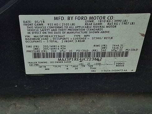 Used 2018 Ford EcoSport S FWD image 13