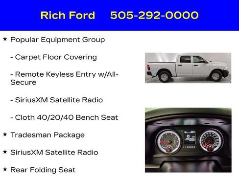 Used 2023 RAM 1500 Tradesman w/ Popular Equipment Group RWD image 24