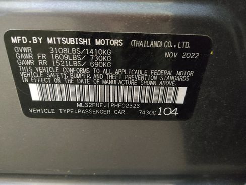 Used 2023 Mitsubishi Mirage G4 Black Edition FWD image 33