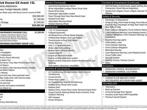 Used 2024 Buick Encore GX Avenir w/ Avenir Convenience Package image 45