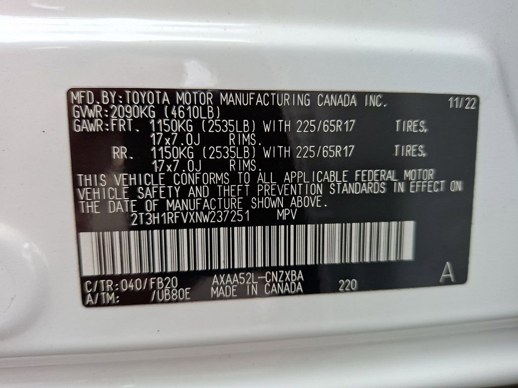 Used 2022 Toyota RAV4 LE FWD image 34