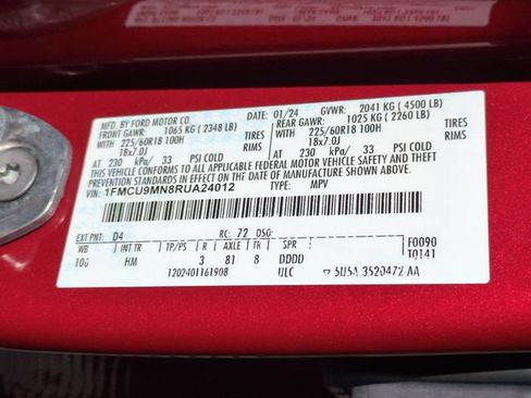Used 2024 Ford Escape ST-Line AWD/4WD image 35
