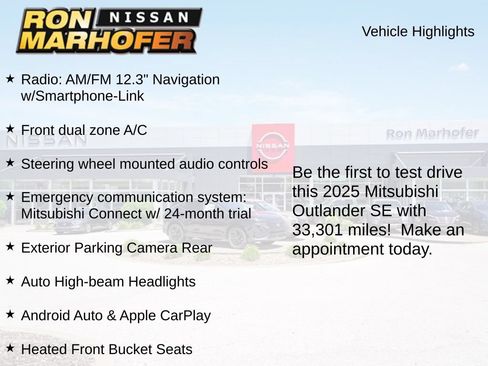 Used 2025 Mitsubishi Outlander SE AWD/4WD image 2