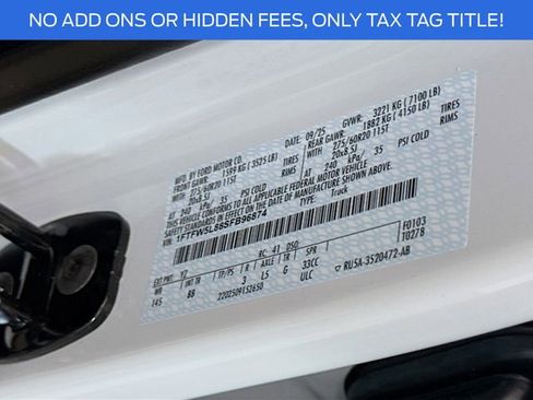 New 2025 Ford F150 Lariat w/ Equipment Group 501A Mid image 34