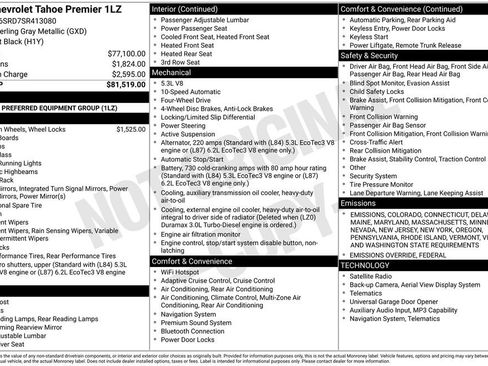 New 2025 Chevrolet Tahoe Premier image 35