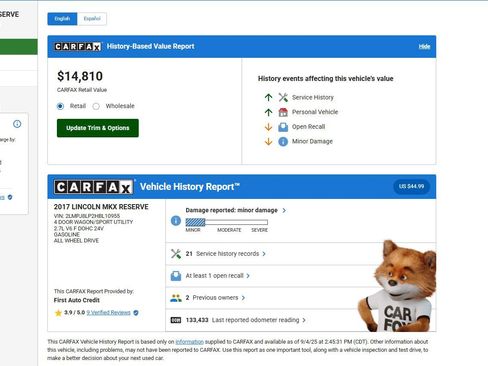 Used 2017 Lincoln MKX Reserve w/ Driver Assistance Package image 52