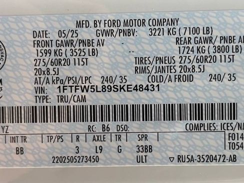 Used 2025 Ford F150 Lariat AWD/4WD image 60