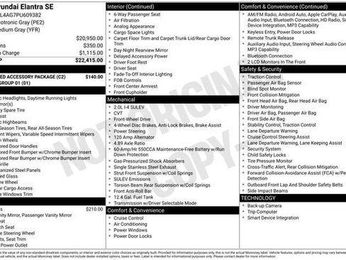 Used 2023 Hyundai Elantra SE w/ Preferred Accessory Package FWD image 31