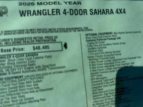 New 2026 Jeep Wrangler Sahara image 23