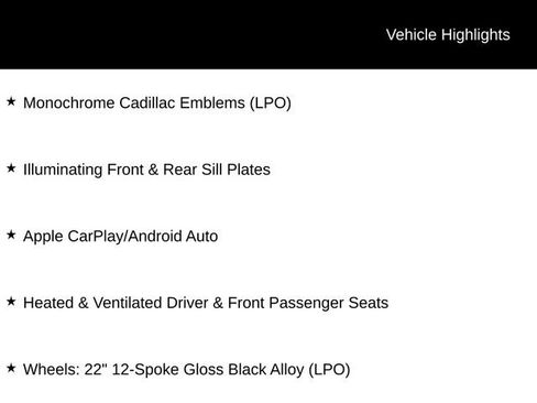 Used 2023 Cadillac Escalade Sport Platinum w/ LPO, ONYX Package AWD/4WD image 6