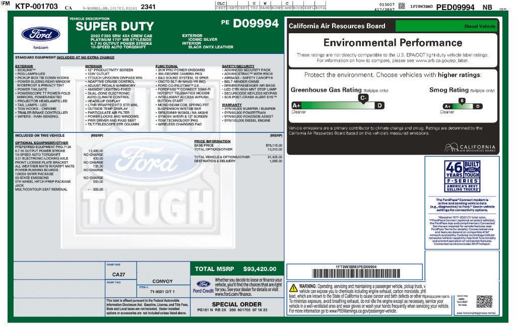 Used 2023 Ford F350 Platinum AWD/4WD image 2