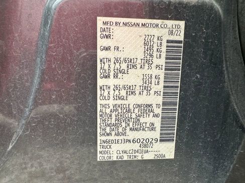 Used 2023 Nissan Frontier SV w/ SV Convenience Package image 50