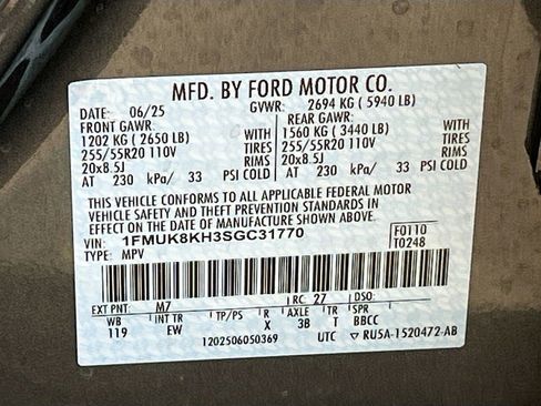 Used 2025 Ford Explorer ST-Line AWD/4WD image 33
