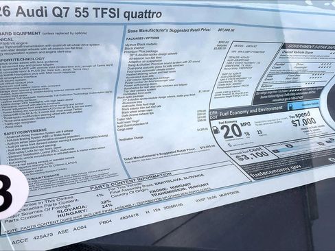 New 2026 Audi Q7 Premium Plus image 17