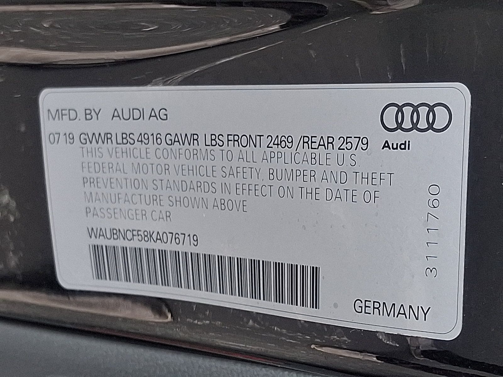 Used 2019 Audi A5 2.0T Premium Plus w/ Premium Plus AWD/4WD image 27