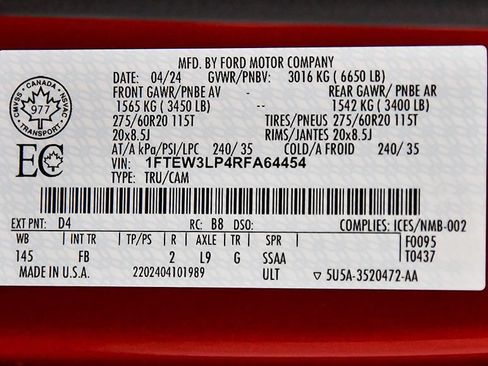Used 2024 Ford F150 XLT w/ Equipment Group 302A MID AWD/4WD image 17