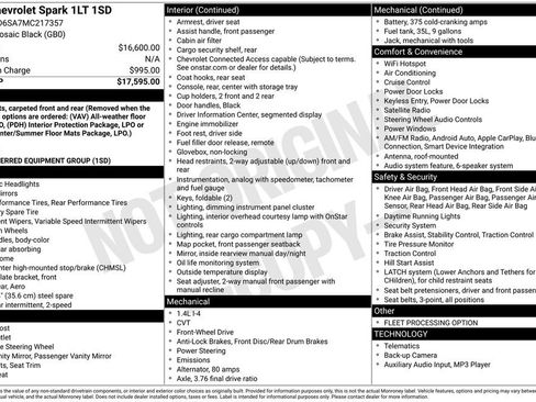 Used 2021 Chevrolet Spark LT FWD image 39