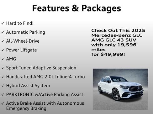 Used 2025 Mercedes-Benz GLC 43 AMG 4MATIC image 4