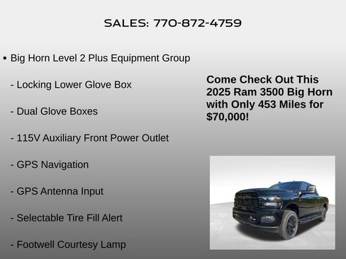 Used 2025 RAM 3500 Big Horn image 15