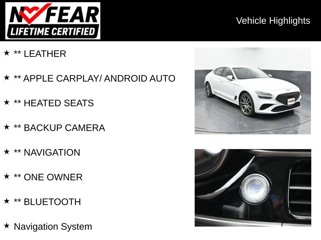 Used 2026 Genesis G70 2.5T RWD image 2