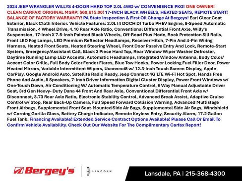 Used 2024 Jeep Wrangler Unlimited AWD/4WD image 2
