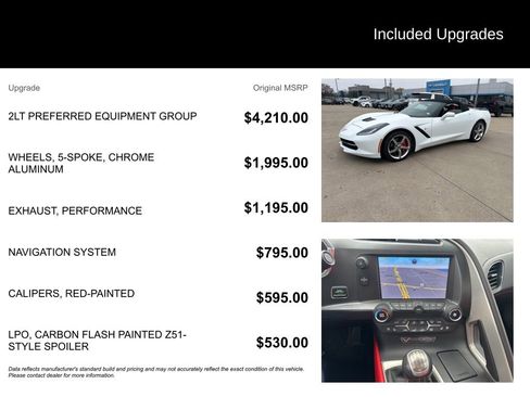 Used 2014 Chevrolet Corvette Stingray Convertible w/ 2LT Preferred Equipment Group image 5
