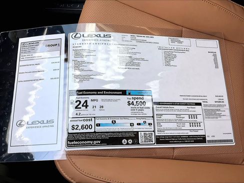 New 2026 Lexus NX 350 AWD w/ Accessory Package (2T) image 21