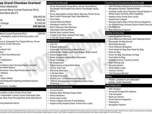 New 2025 Jeep Grand Cherokee Overland image 27