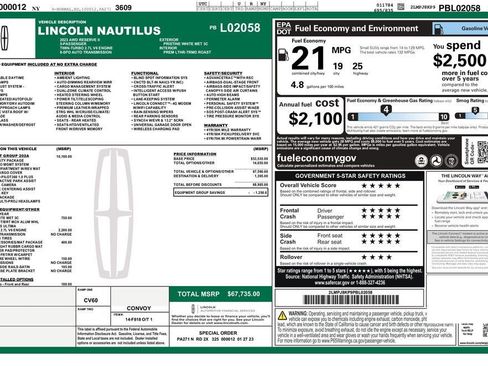 Certified 2023 Lincoln Nautilus Reserve AWD/4WD image 45