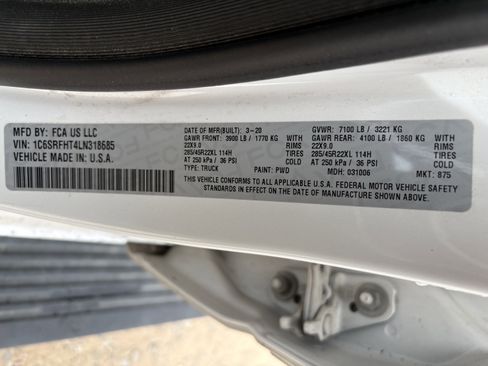 Used 2020 RAM 1500 Limited AWD/4WD image 11