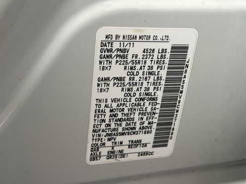 Used 2012 Nissan Rogue SL image 29