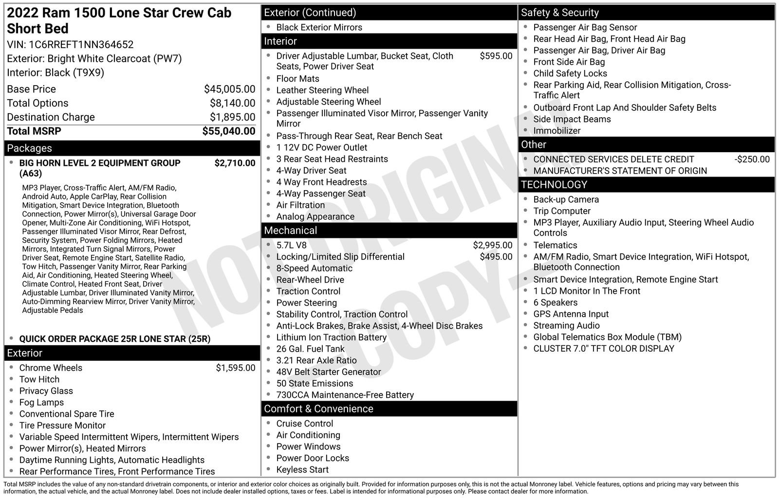 Used 2022 RAM 1500 Lone Star RWD image 40