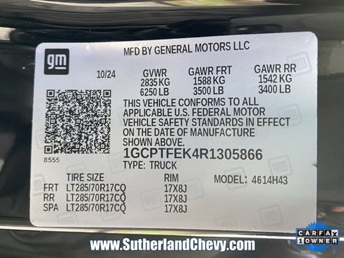 Used 2024 Chevrolet Colorado ZR2 w/ ZR2 Convenience Package III image 50