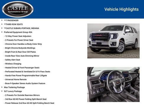 Used 2024 GMC Yukon XL SLT w/ SLT Luxury Package AWD/4WD image 8