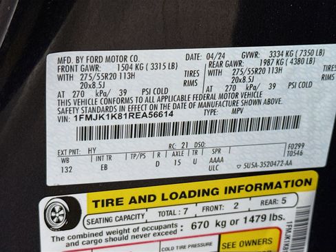 Used 2024 Ford Expedition Max Limited RWD image 40