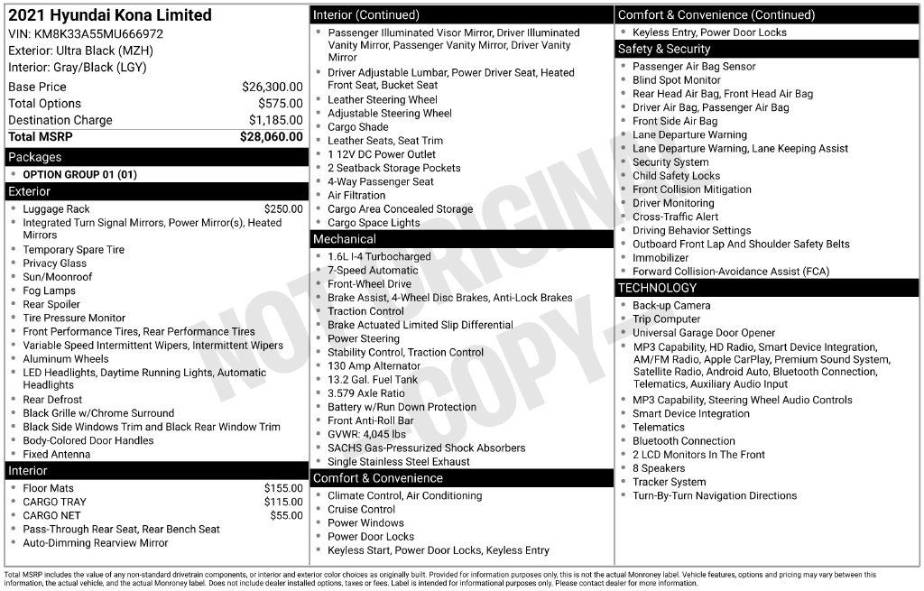 Used 2021 Hyundai Kona Limited FWD image 6