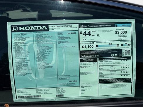 New 2026 Honda Accord Touring image 33