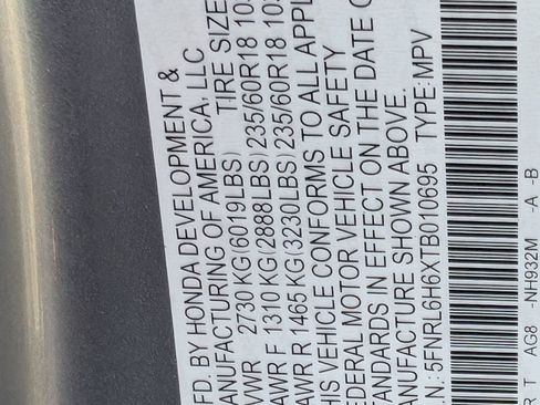 New 2026 Honda Odyssey EX-L image 14