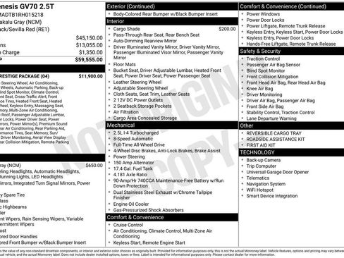 Used 2024 Genesis GV70 2.5T w/ Sport Prestige Package AWD/4WD image 9