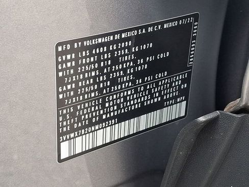 Certified 2022 Volkswagen Taos SE image 26