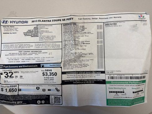 Used 2013 Hyundai Elantra SE FWD image 2