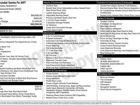 Certified 2025 Hyundai Santa Fe XRT AWD/4WD image 10