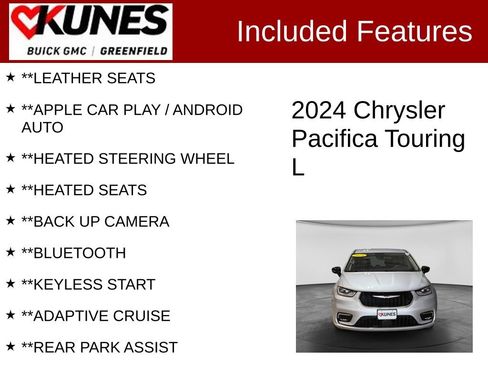 Used 2024 Chrysler Pacifica Touring-L FWD image 2