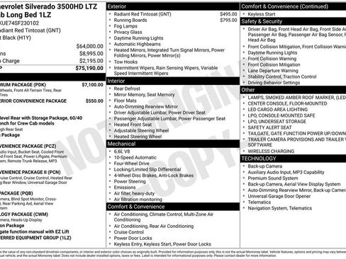 Used 2025 Chevrolet Silverado 3500 LTZ w/ LTZ Premium Package AWD/4WD image 2