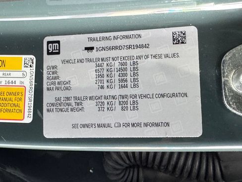 Certified 2025 Chevrolet Tahoe RST w/ Comfort Package AWD/4WD image 11