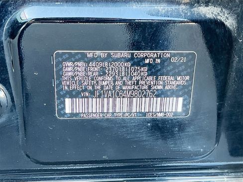 Used 2021 Subaru WRX Premium w/ Popular Package #3 (IZT) image 32